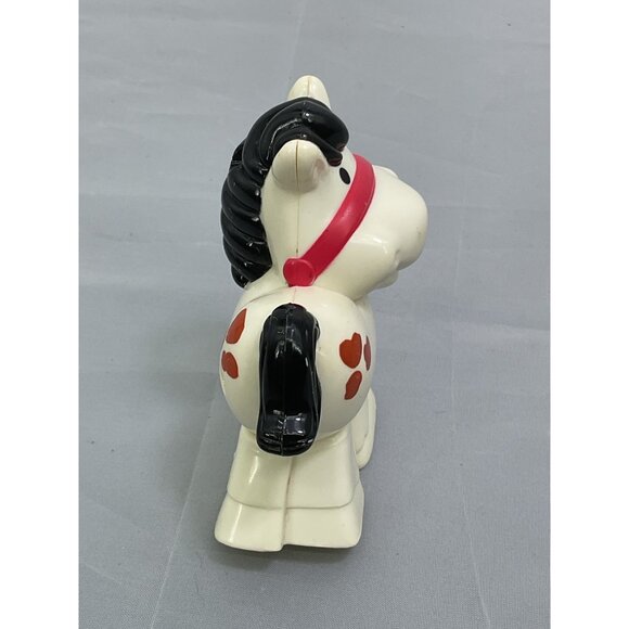 Vintage Fisher Price White Rocking Horse Little People Figure - Picture 3 of 5